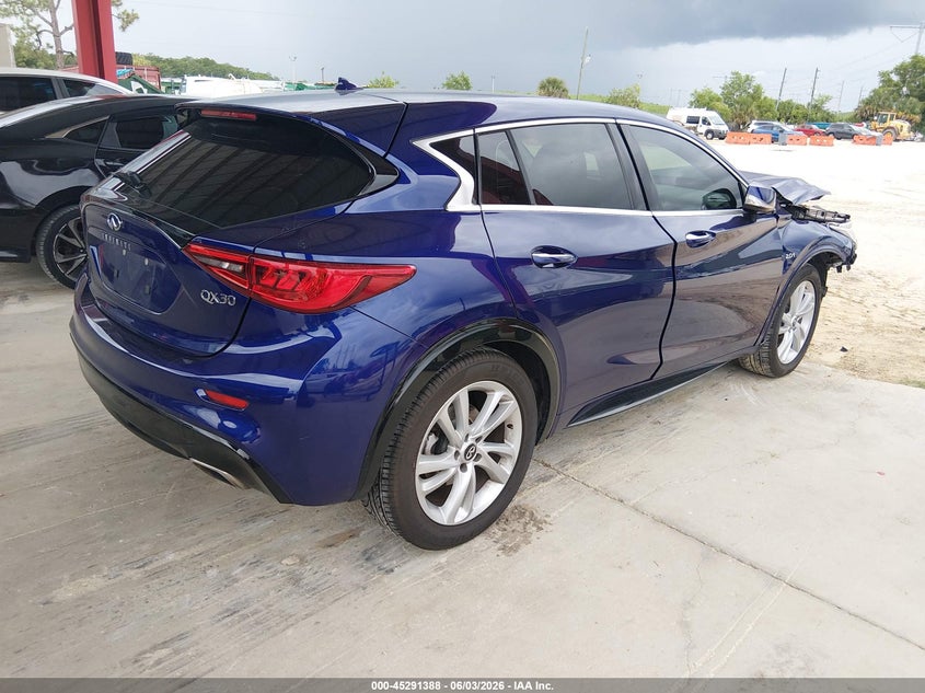 2018 Infiniti Qx30 VIN SJKCH5CP9JA055681 IAAI salvage auction — FRONT END, Salvage Title, sold $325 on 2026-07-14 (photo 4)