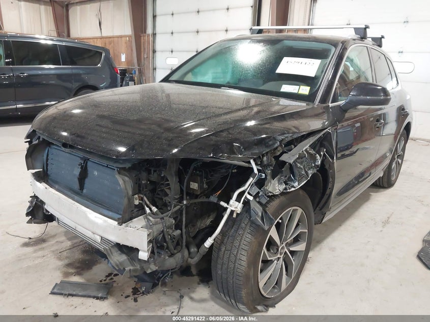 2021 Audi Q5 VIN WA1BAAFY3M2041039 IAAI salvage auction — FRONT END, Salvage Title, sold $9,300 on 2026-07-15 (photo 6)