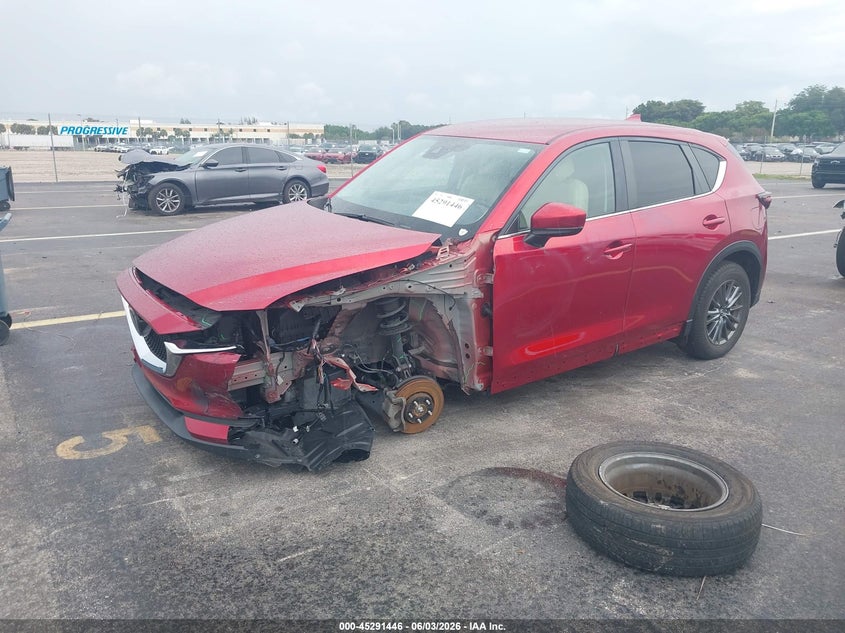 2020 Mazda Cx-5 VIN JM3KFACM8L0732805 IAAI salvage auction — LEFT FRONT, Salvage Title, sold $5,300 on 2026-07-12 (photo 2)