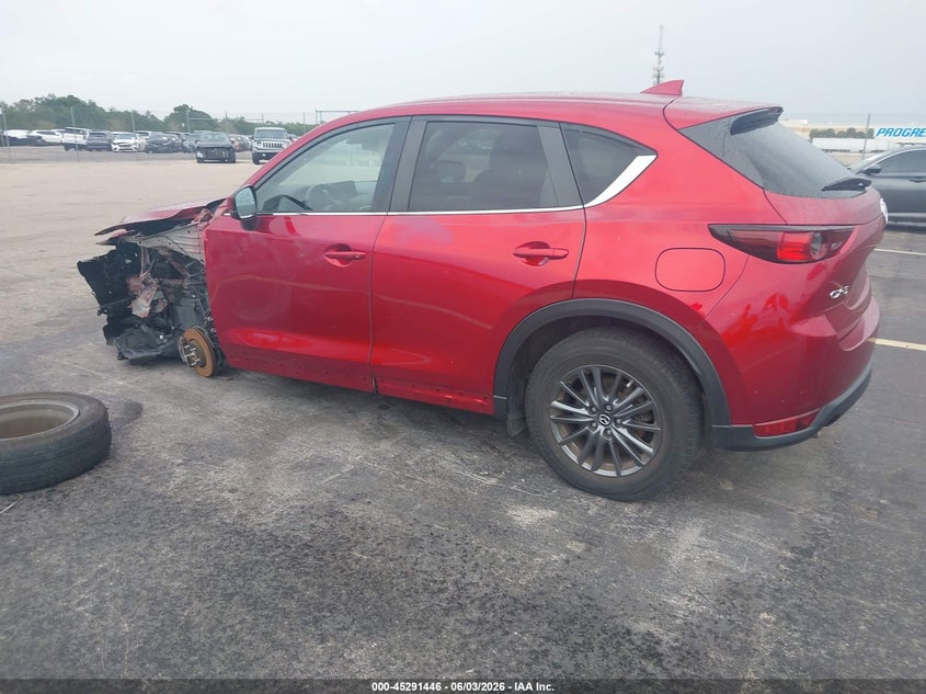 2020 Mazda Cx-5 VIN JM3KFACM8L0732805 IAAI salvage auction — LEFT FRONT, Salvage Title, sold $5,300 on 2026-07-12 (photo 3)