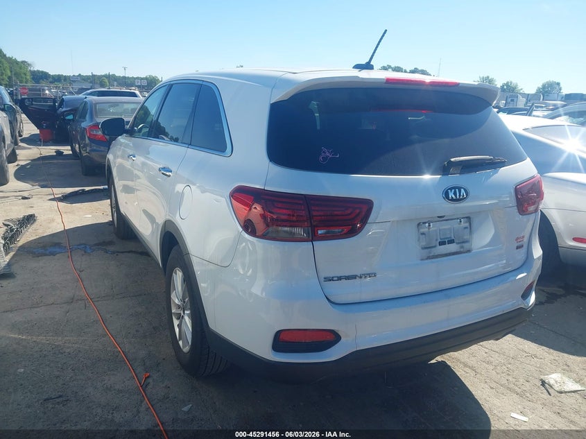 2019 Kia Sorento VIN 5XYPG4A36KG575274 IAAI salvage auction — NORMAL WEAR, Original (Kentucky), sold $1,525 on 2026-07-13 (photo 3)