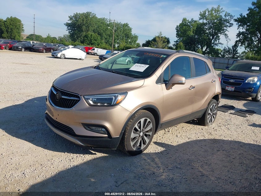 2018 Buick Encore VIN KL4CJCSB6JB669903 IAAI salvage auction — FRONT & REAR, Salvage (Ohio), sold $1,800 on 2026-07-22 (photo 2)