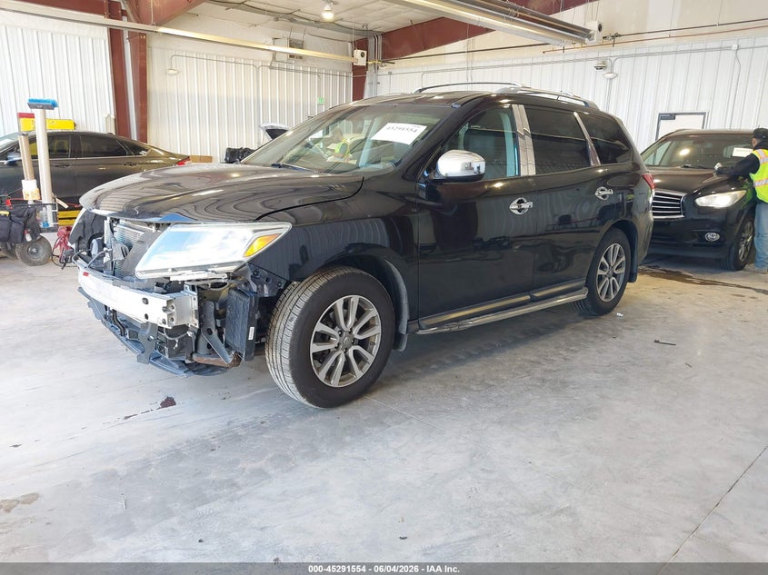 2016 Nissan Pathfinder VIN 5N1AR2MM6GC623968 IAAI salvage auction — FRONT END, Salvage Title, sold $925 on 2026-07-09 (photo 2)