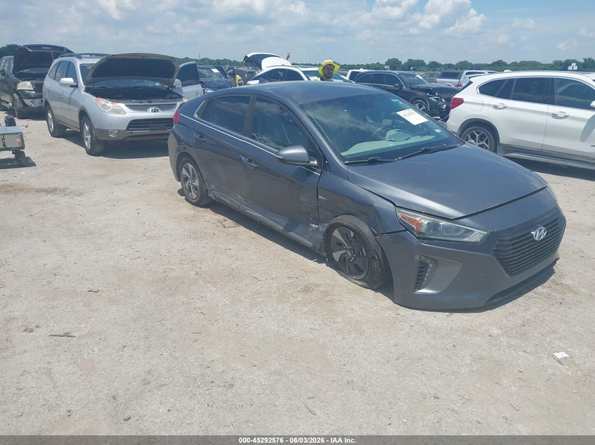 2017 Hyundai Ioniq VIN KMHC75LC1HU037232 IAAI salvage auction — RIGHT SIDE, Salvage (Texas), sold $825 on 2026-07-28 (photo 1)