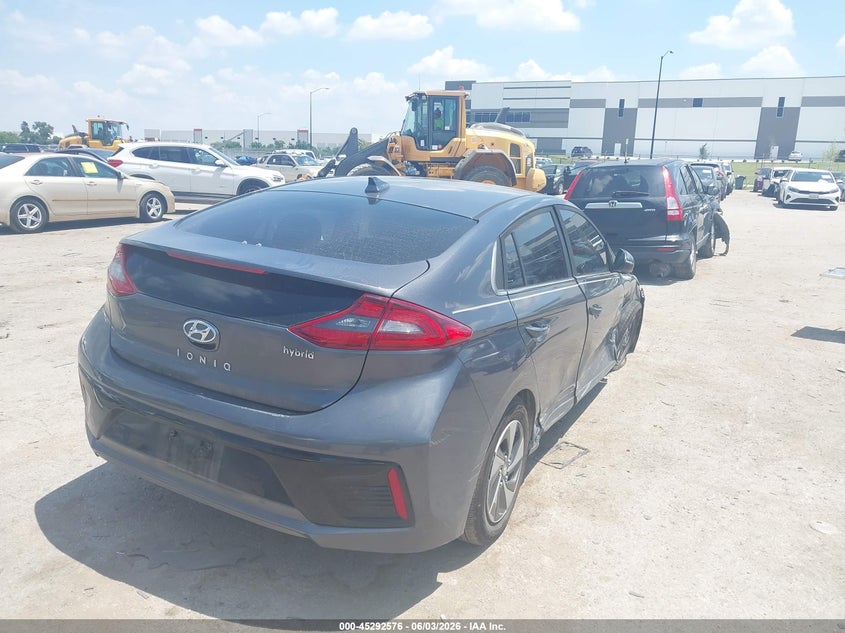 2017 Hyundai Ioniq VIN KMHC75LC1HU037232 IAAI salvage auction — RIGHT SIDE, Salvage (Texas), sold $825 on 2026-07-28 (photo 4)