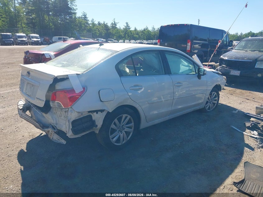 2015 Subaru Impreza VIN JF1GJAC61FH017245 IAAI salvage auction — FRONT & REAR, Salvage (Massachusetts), sold $425 on 2026-07-31 (photo 4)