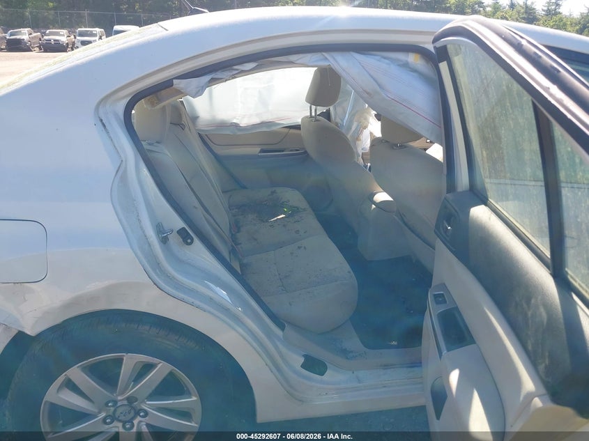 2015 Subaru Impreza VIN JF1GJAC61FH017245 IAAI salvage auction — FRONT & REAR, Salvage (Massachusetts), sold $425 on 2026-07-31 (photo 8)