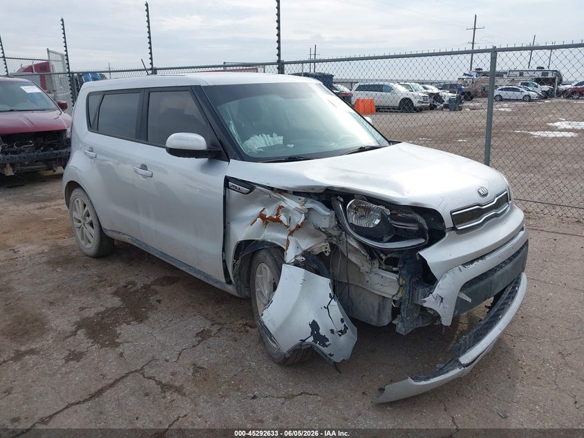 2019 Kia Soul VIN KNDJP3A57K7662437 IAAI salvage auction — FRONT END, Salvage Title, sold $1,500 on 2026-07-14 (photo 1)
