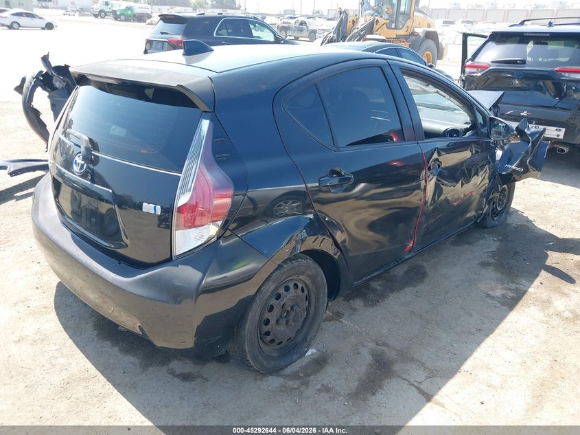 2015 Toyota Prius c VIN JTDKDTB33F1113613 IAAI salvage auction — FRONT END, Salvage (California), sold $500 on 2026-07-22 (photo 4)