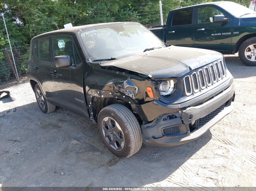 2016 Jeep Renegade VIN ZACCJBAT3GPC96974 IAAI salvage auction — LEFT & RIGHT, Salvage Title, sold $1,650 on 2026-07-15 (photo 1)