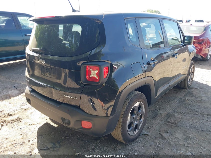 2016 Jeep Renegade VIN ZACCJBAT3GPC96974 IAAI salvage auction — LEFT & RIGHT, Salvage Title, sold $1,650 on 2026-07-15 (photo 4)