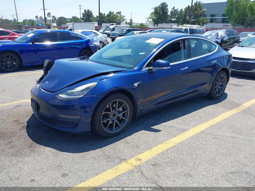2018 Tesla Model 3 VIN 5YJ3E1EB8JF114880 IAAI salvage auction — RIGHT FRONT, Salvage (California), sold $3,550 on 2026-07-16 (photo 2)