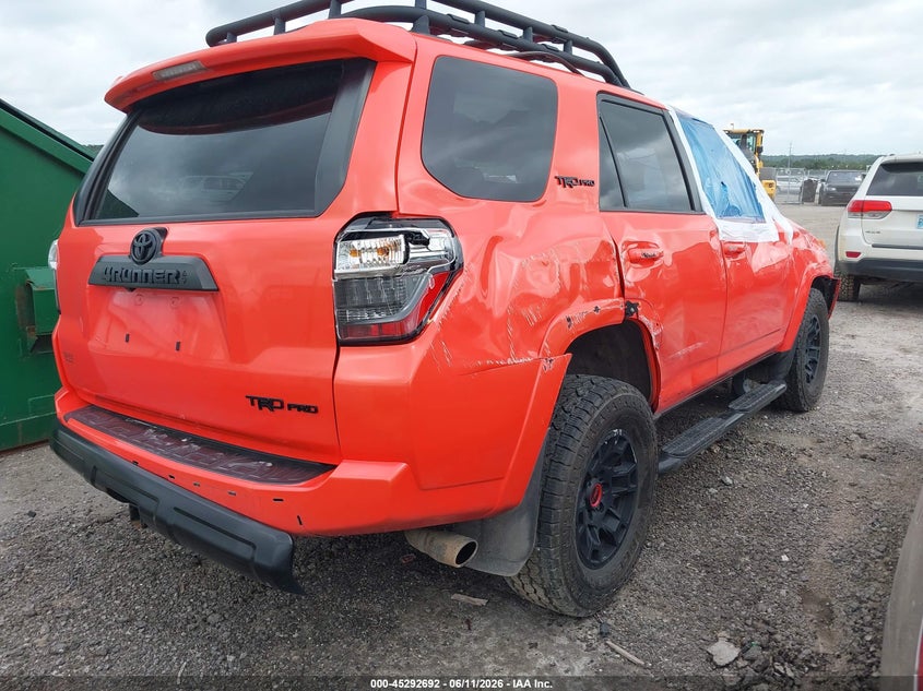 2023 Toyota 4runner VIN JTELU5JR2P6109946 IAAI salvage auction — FRONT & REAR, Salvage (Oklahoma), sold $11,125 on 2026-07-14 (photo 4)