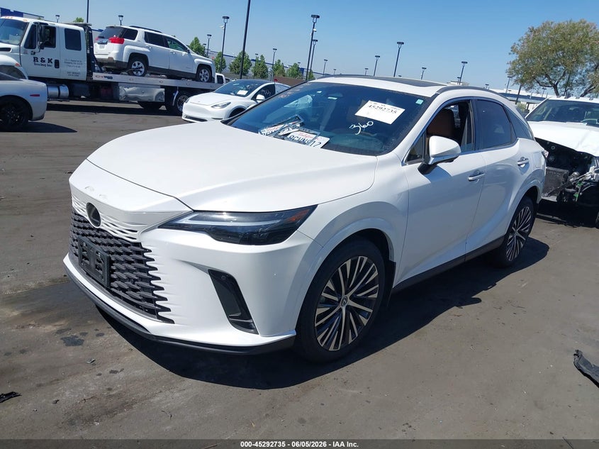2023 Lexus Rx VIN 2T2BAMBA9PC015837 IAAI salvage auction — REAR END, Salvage Title, sold $11,100 on 2026-07-24 (photo 2)