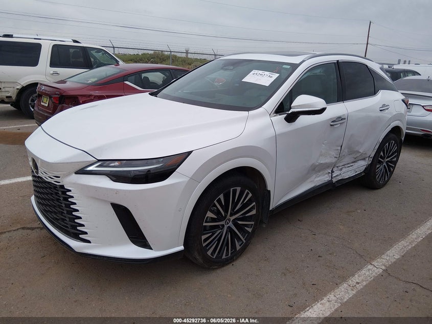 2024 Lexus Rx VIN 2T2BAMBA4RC037179 IAAI salvage auction — SIDE, Salvage (New Mexico), sold $25,000 on 2026-07-31 (photo 2)
