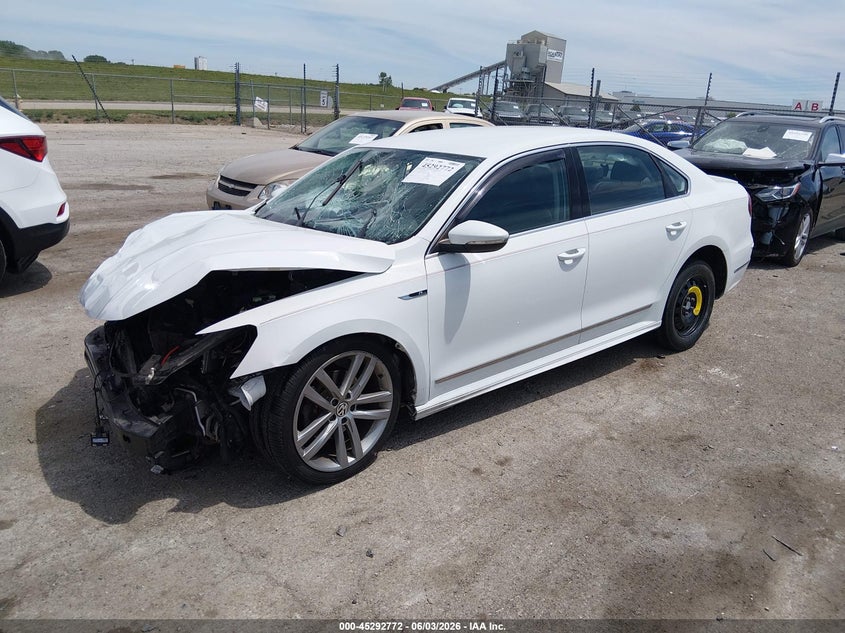 2017 Volkswagen Passat VIN 1VWDT7A34HC017935 IAAI salvage auction — FRONT END, Salvage Title, sold $25 on 2026-07-22 (photo 2)