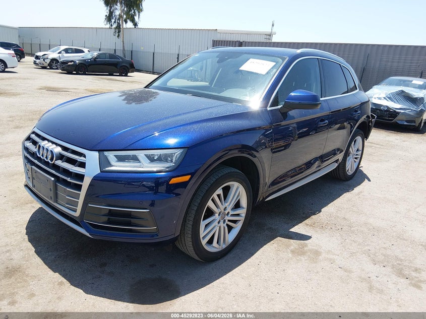 2018 Audi Q5 VIN WA1BNAFY5J2113150 IAAI salvage auction — LEFT REAR, Salvage (California), sold $4,050 on 2026-07-29 (photo 2)