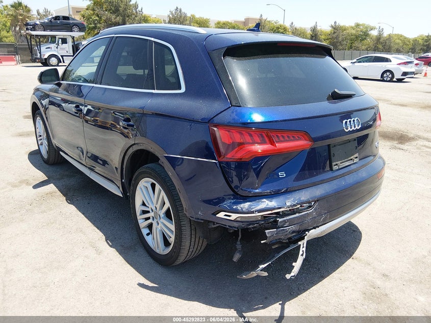 2018 Audi Q5 VIN WA1BNAFY5J2113150 IAAI salvage auction — LEFT REAR, Salvage (California), sold $4,050 on 2026-07-29 (photo 6)