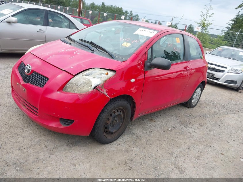 2007 Toyota Yaris VIN JTDJT923175102380 IAAI salvage auction — LEFT FRONT, Rebuilt-Non-Public (Washington), sold $425 on 2026-07-08 (photo 2)