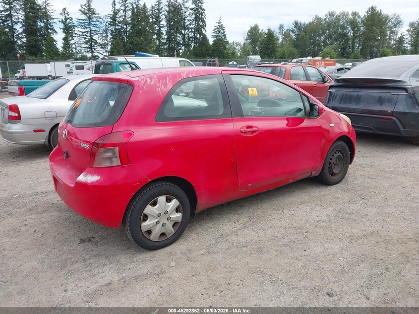 2007 Toyota Yaris VIN JTDJT923175102380 IAAI salvage auction — LEFT FRONT, Rebuilt-Non-Public (Washington), sold $425 on 2026-07-08 (photo 4)