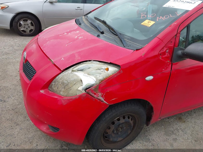 2007 Toyota Yaris VIN JTDJT923175102380 IAAI salvage auction — LEFT FRONT, Rebuilt-Non-Public (Washington), sold $425 on 2026-07-08 (photo 6)