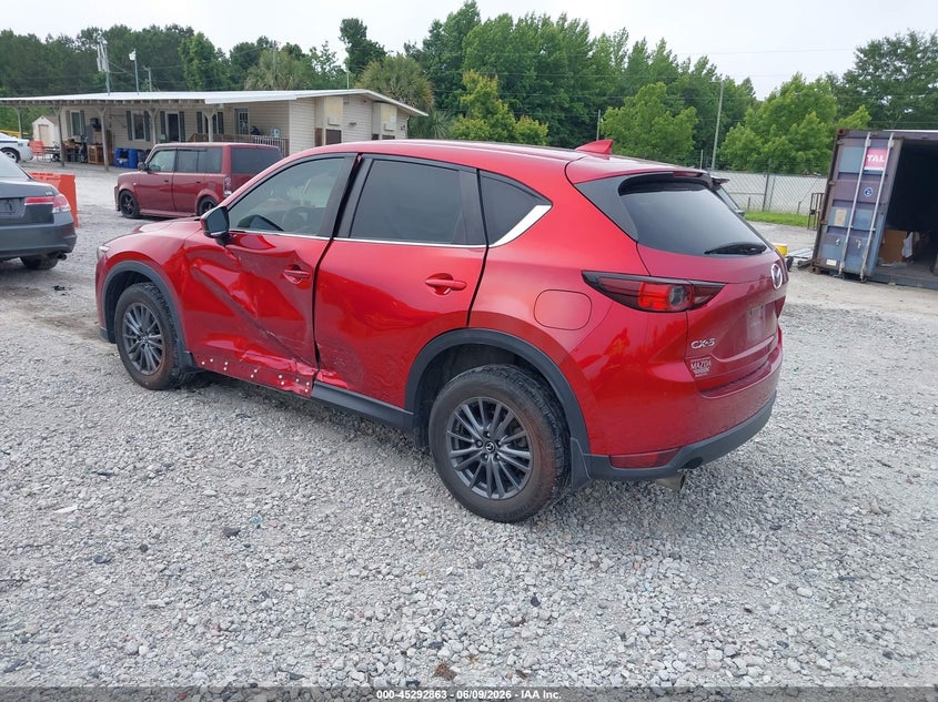 2021 Mazda Cx-5 VIN JM3KFACM8M0355457 IAAI salvage auction — LEFT SIDE, Salvage Title, sold $4,000 on 2026-07-21 (photo 3)