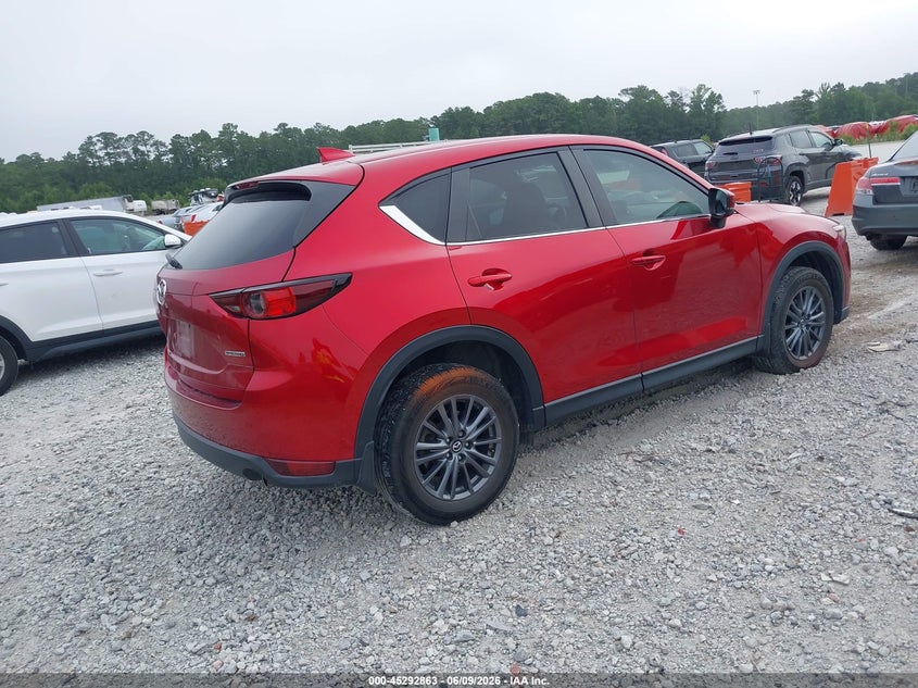 2021 Mazda Cx-5 VIN JM3KFACM8M0355457 IAAI salvage auction — LEFT SIDE, Salvage Title, sold $4,000 on 2026-07-21 (photo 4)