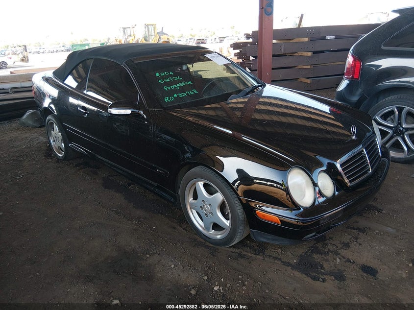 2003 Mercedes-benz Clk-klasse VIN WDBLK65G23T144375 IAAI salvage auction — LEFT REAR, Salvage (Arizona), sold $575 on 2026-07-14 (photo 1)