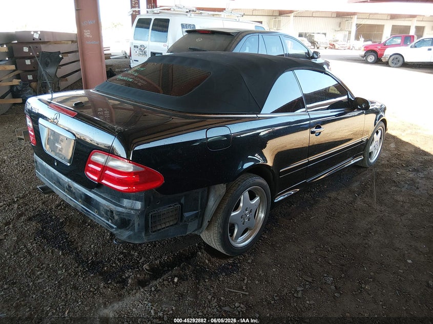 2003 Mercedes-benz Clk-klasse VIN WDBLK65G23T144375 IAAI salvage auction — LEFT REAR, Salvage (Arizona), sold $575 on 2026-07-14 (photo 4)