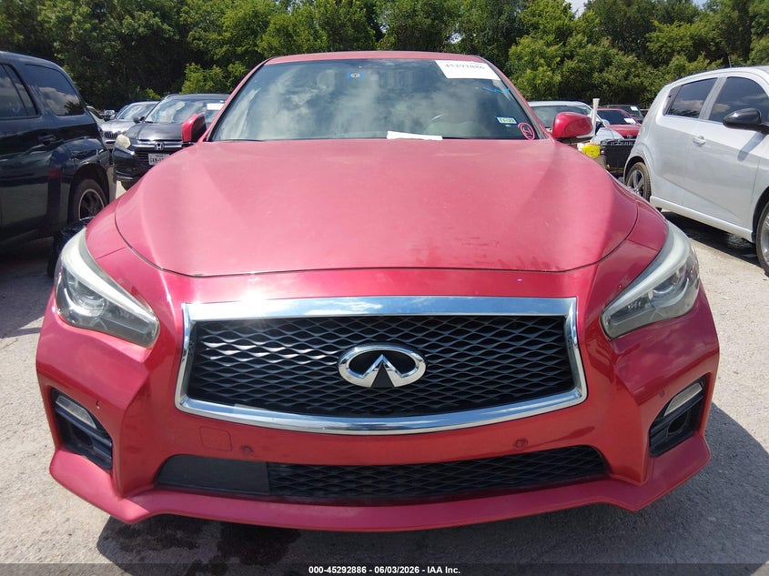 2017 Infiniti Q50 VIN JN1FV7ARXHM872212 IAAI salvage auction — NORMAL WEAR, Original (Texas), sold $2,025 on 2026-07-13 (photo 6)