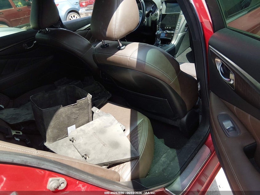 2017 Infiniti Q50 VIN JN1FV7ARXHM872212 IAAI salvage auction — NORMAL WEAR, Original (Texas), sold $2,025 on 2026-07-13 (photo 8)
