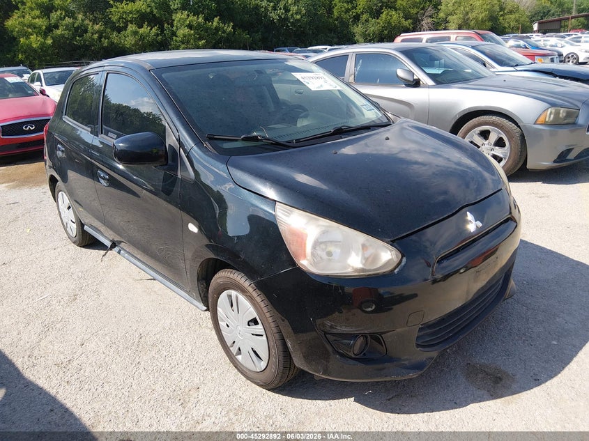 2015 Mitsubishi Mirage VIN ML32A3HJ2FH052053 IAAI salvage auction — NORMAL WEAR, Original (Texas), sold $500 on 2026-07-06 (photo 1)