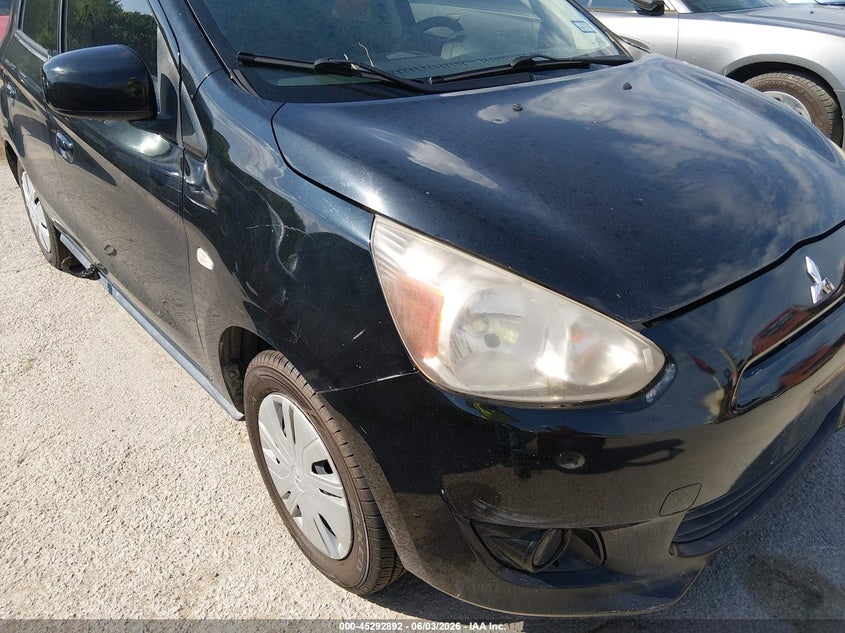 2015 Mitsubishi Mirage VIN ML32A3HJ2FH052053 IAAI salvage auction — NORMAL WEAR, Original (Texas), sold $500 on 2026-07-06 (photo 6)
