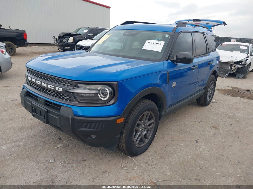 2025 Ford Bronco sport VIN 3FMCR9BN0SRF01176 IAAI salvage auction — REAR END, Original (Texas), sold $10,200 on 2026-07-31 (photo 2)