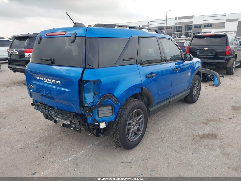 2025 Ford Bronco sport VIN 3FMCR9BN0SRF01176 IAAI salvage auction — REAR END, Original (Texas), sold $10,800 on 2026-07-31 (photo 4)