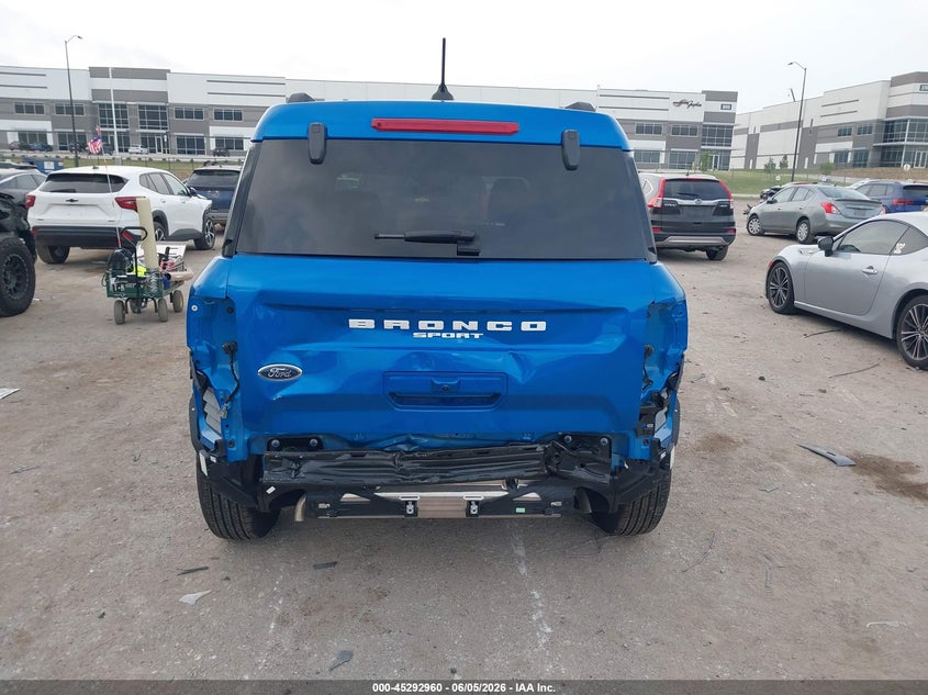 2025 Ford Bronco sport VIN 3FMCR9BN0SRF01176 IAAI salvage auction — REAR END, Original (Texas), sold $10,200 on 2026-07-31 (photo 6)