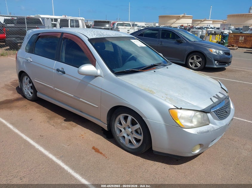 2006 Kia Spectra VIN KNAFE161765364121 IAAI salvage auction — NORMAL WEAR, Clear (Hawaii), sold $100 on 2026-07-28 (photo 1)
