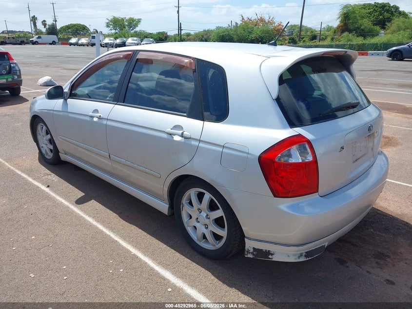 2006 Kia Spectra VIN KNAFE161765364121 IAAI salvage auction — NORMAL WEAR, Clear (Hawaii), sold $100 on 2026-07-28 (photo 3)