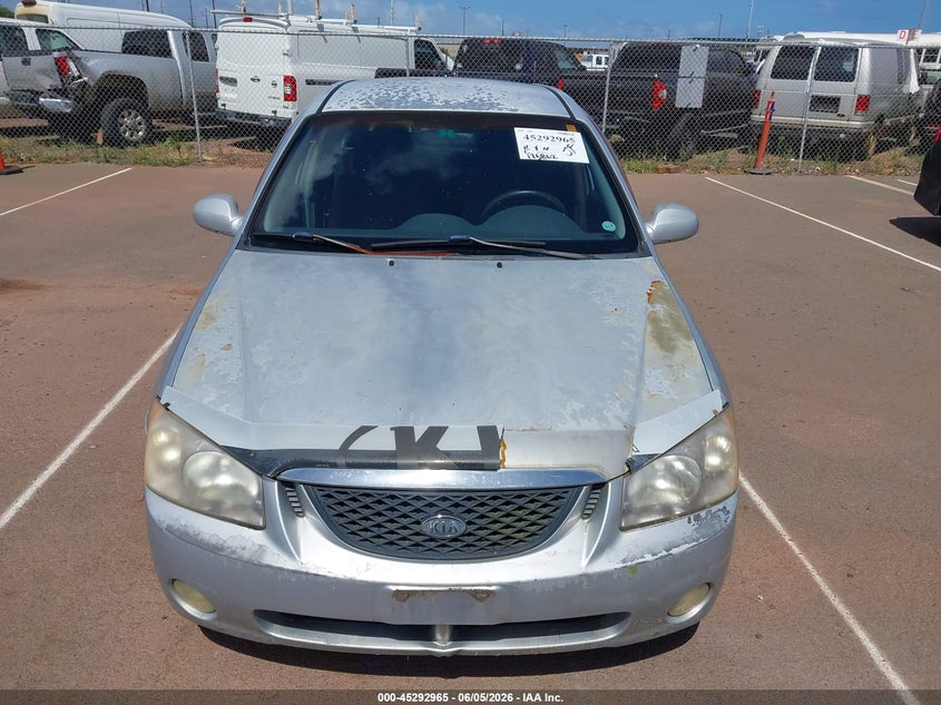 2006 Kia Spectra VIN KNAFE161765364121 IAAI salvage auction — NORMAL WEAR, Clear (Hawaii), sold $100 on 2026-07-28 (photo 6)