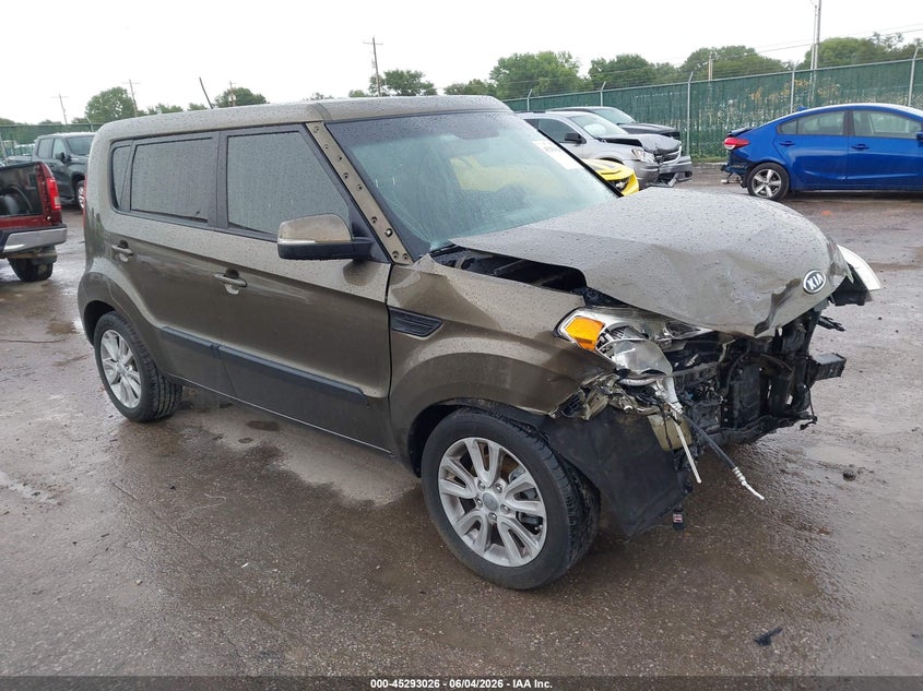2012 Kia Soul VIN KNDJT2A64C7401881 IAAI salvage auction — RIGHT FRONT, Salvage (Kansas), sold $300 on 2026-07-24 (photo 1)