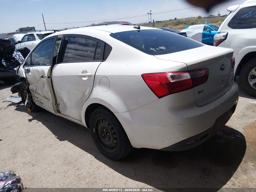 2013 Kia Rio VIN KNADM4A33D6291440 IAAI salvage auction — LEFT FRONT, Salvage Title, sold $200 on 2026-07-22 (photo 3)