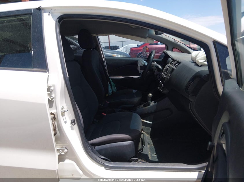2013 Kia Rio VIN KNADM4A33D6291440 IAAI salvage auction — LEFT FRONT, Salvage Title, sold $200 on 2026-07-22 (photo 5)