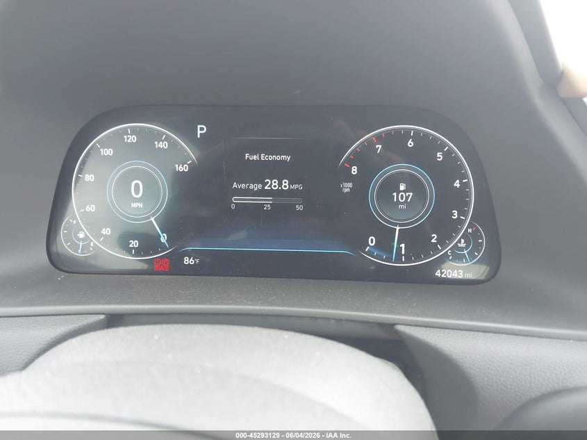 2021 Hyundai Sonata VIN 5NPEH4J29MH125951 IAAI salvage auction — HAIL, Salvage Title, sold $8,400 on 2026-07-06 (photo 7)