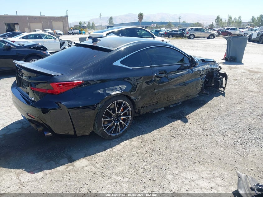 2016 Lexus Rc-f VIN JTHHP5BC2G5005358 IAAI salvage auction — RIGHT SIDE, Salvage (California), sold $11,300 on 2026-08-03 (photo 4)