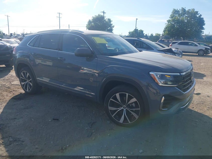 2024 Volkswagen Atlas cross sport VIN 1V2FE2CA3RC255456 IAAI salvage auction — LEFT REAR, Salvage Title, sold $19,200 on 2026-07-24 (photo 1)