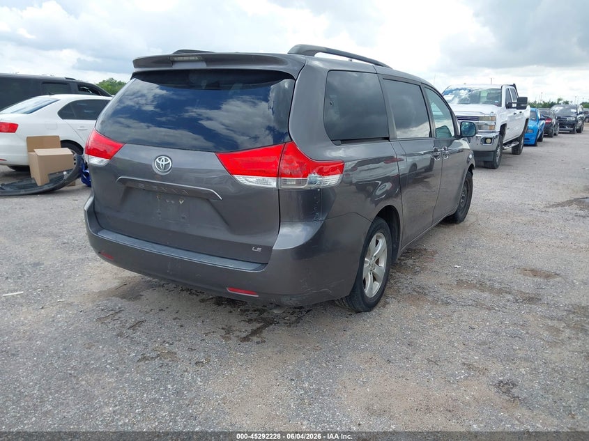2014 Toyota Sienna VIN 5TDKK3DC7ES480261 IAAI salvage auction — FRONT END, Original (Texas), sold $825 on 2026-07-22 (photo 4)