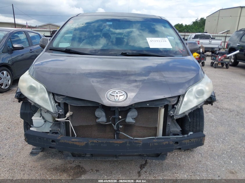 2014 Toyota Sienna VIN 5TDKK3DC7ES480261 IAAI salvage auction — FRONT END, Original (Texas), sold $825 on 2026-07-22 (photo 6)