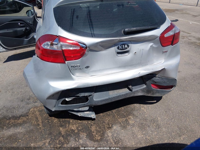 2014 Kia Rio VIN KNADM5A31E6354297 IAAI salvage auction — REAR END, Salvage Title, sold $725 on 2026-07-29 (photo 6)