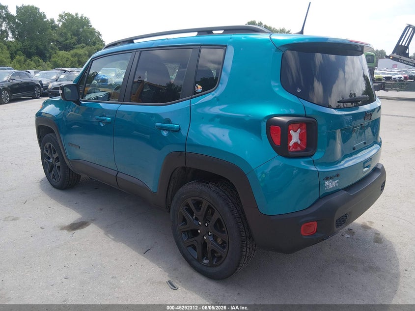 2022 Jeep Renegade VIN ZACNJDE11NPP00541 IAAI salvage auction — HAIL, Salvage (Kansas), sold $475 on 2026-07-29 (photo 3)