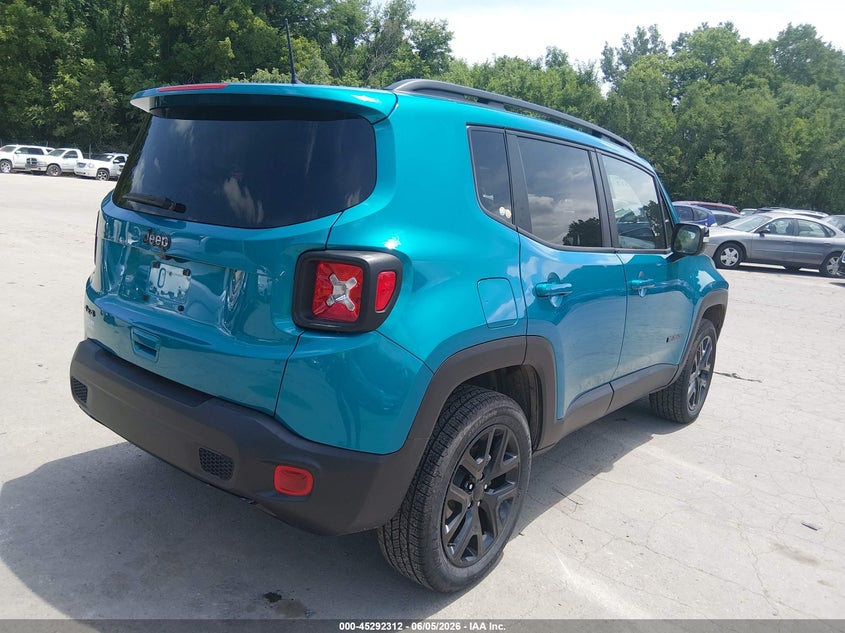 2022 Jeep Renegade VIN ZACNJDE11NPP00541 IAAI salvage auction — HAIL, Salvage (Kansas), sold $475 on 2026-07-29 (photo 4)